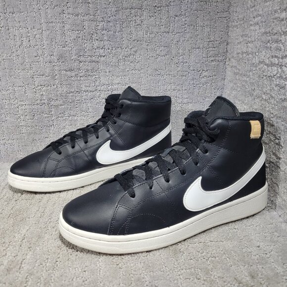 Nike Court Royale 2 Mid Men's Size US 13 Black White Basketball Sneakers. - Picture 9 of 11